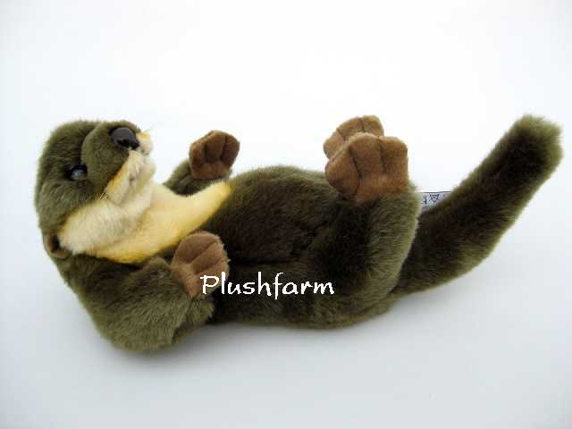 PLÜSCHTIER PLÜSCH OTTER - liegend - 30 cm - NEU- Fischotter Seeotter