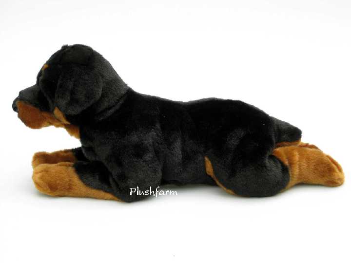 PLÜSCHTIER PLÜSCH ROTTWEILER liegend 45 cm Hund Plüschhund